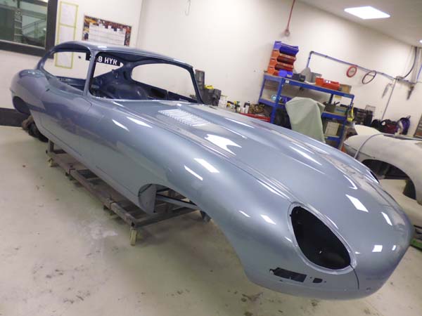 1963 Jaguar Series 1 E Type XKE 3.8 Litre Fixed Head Coupe Right Hand Drive in Opalescent Silver Blue 0116